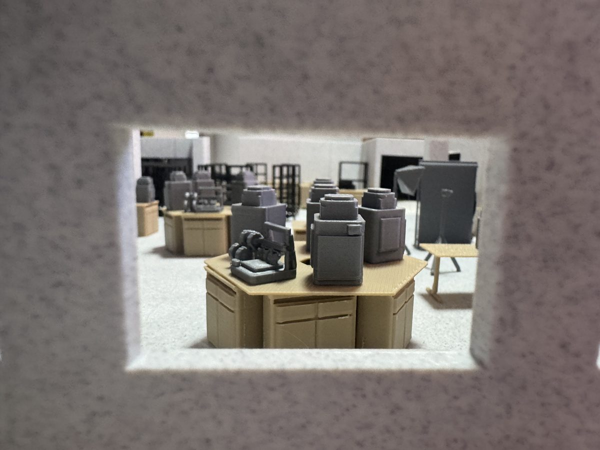 Maquette du magasin, imprimée en 3D