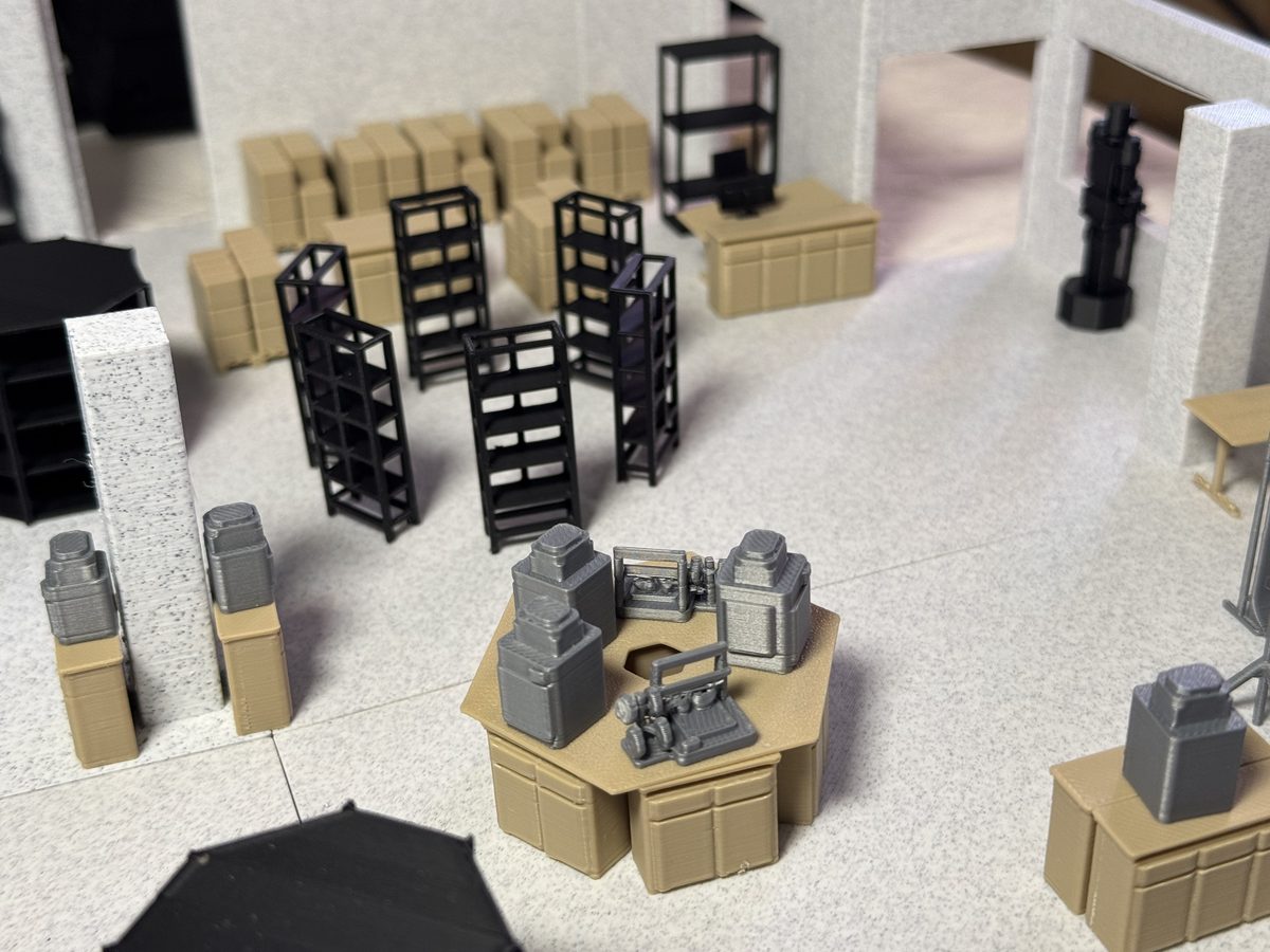 Maquette du magasin, imprimée en 3D