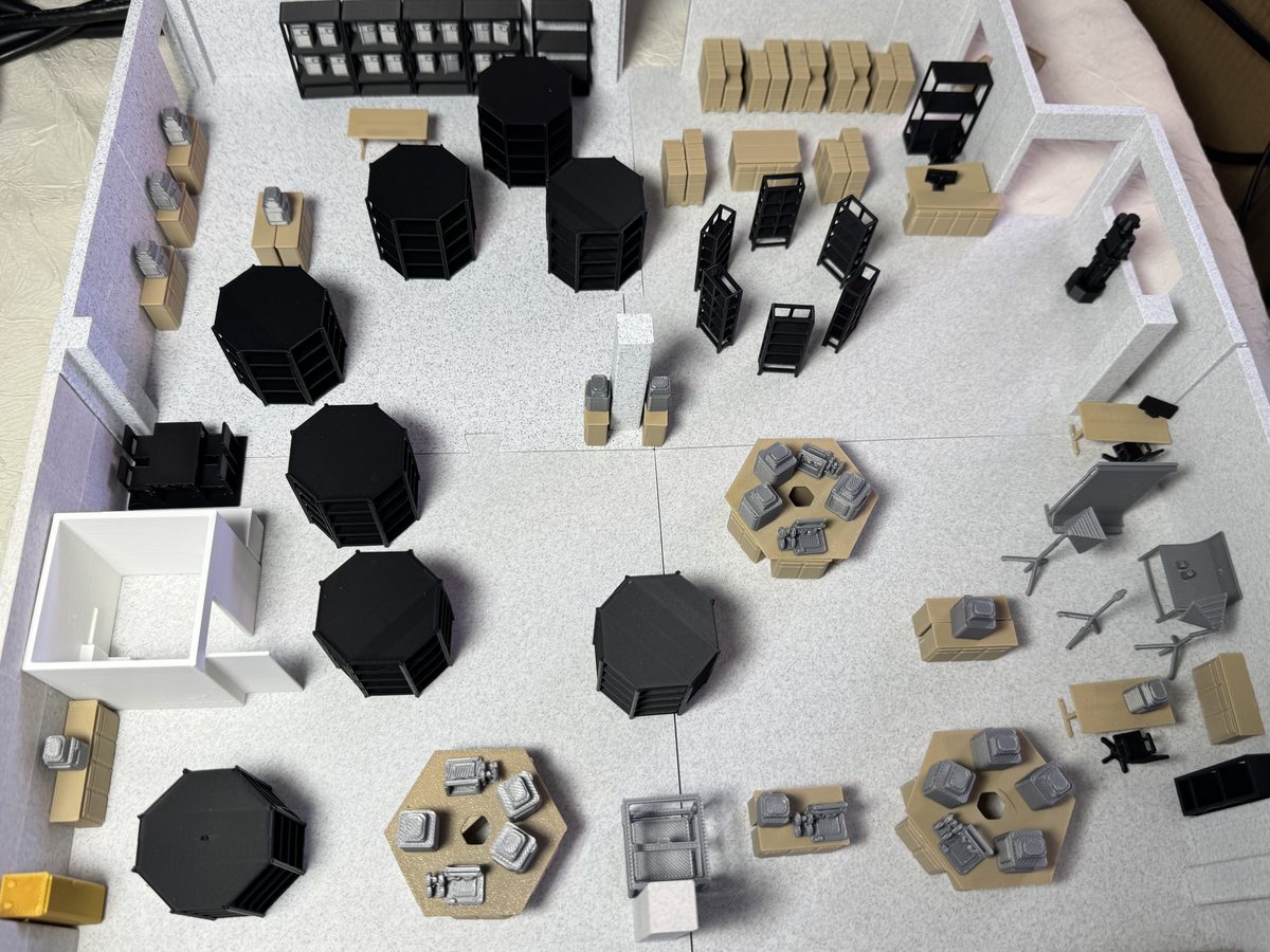 Maquette du magasin, imprimée en 3D