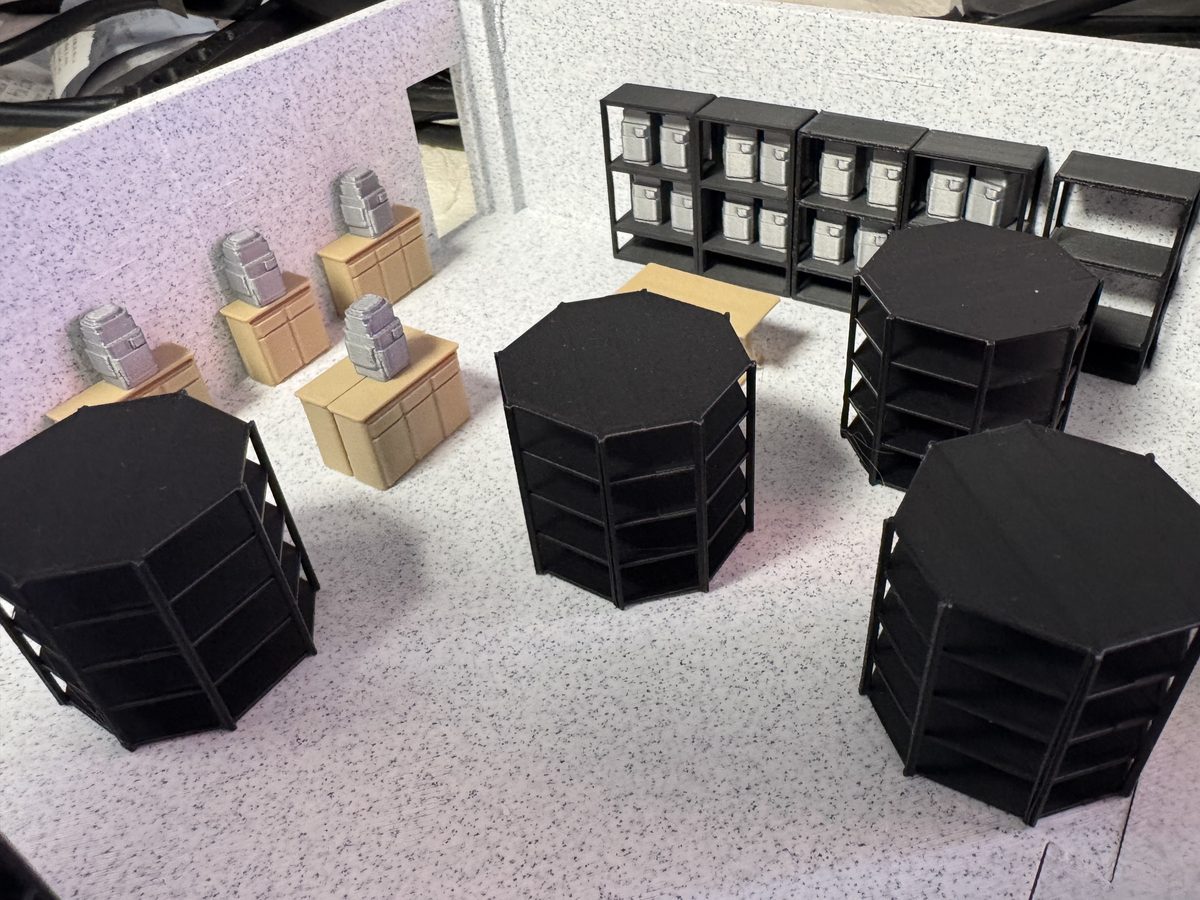 Maquette du magasin, imprimée en 3D