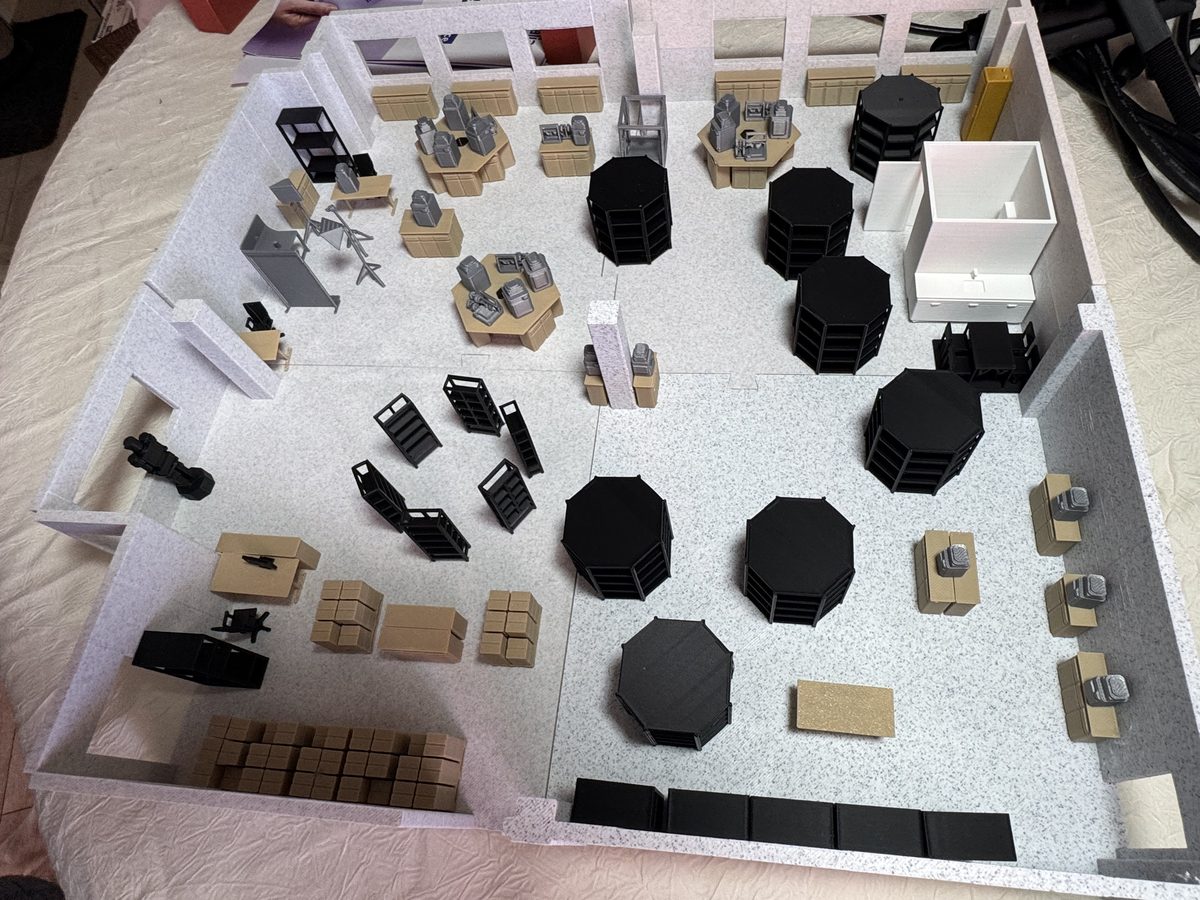 Maquette du magasin, imprimée en 3D